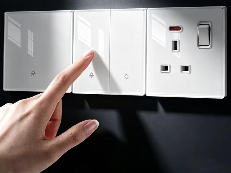 Slim Glass panel Switch & Socket (image for) Slim Glass panel Switch & Socket
