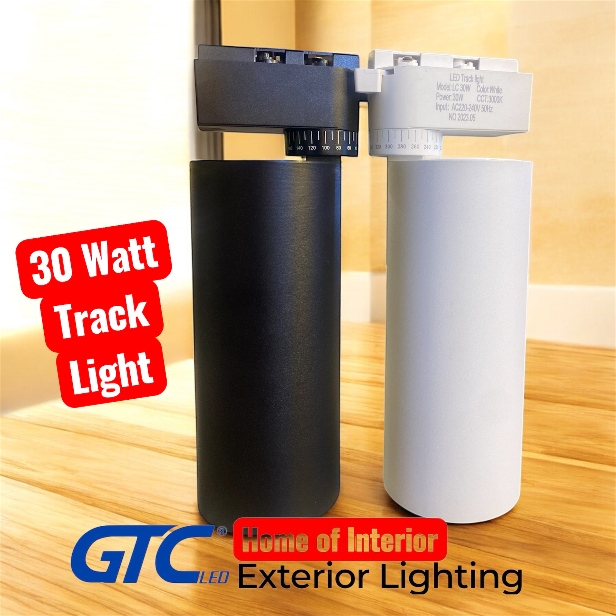 (image for) 30 Watt Track Light BK/6500k