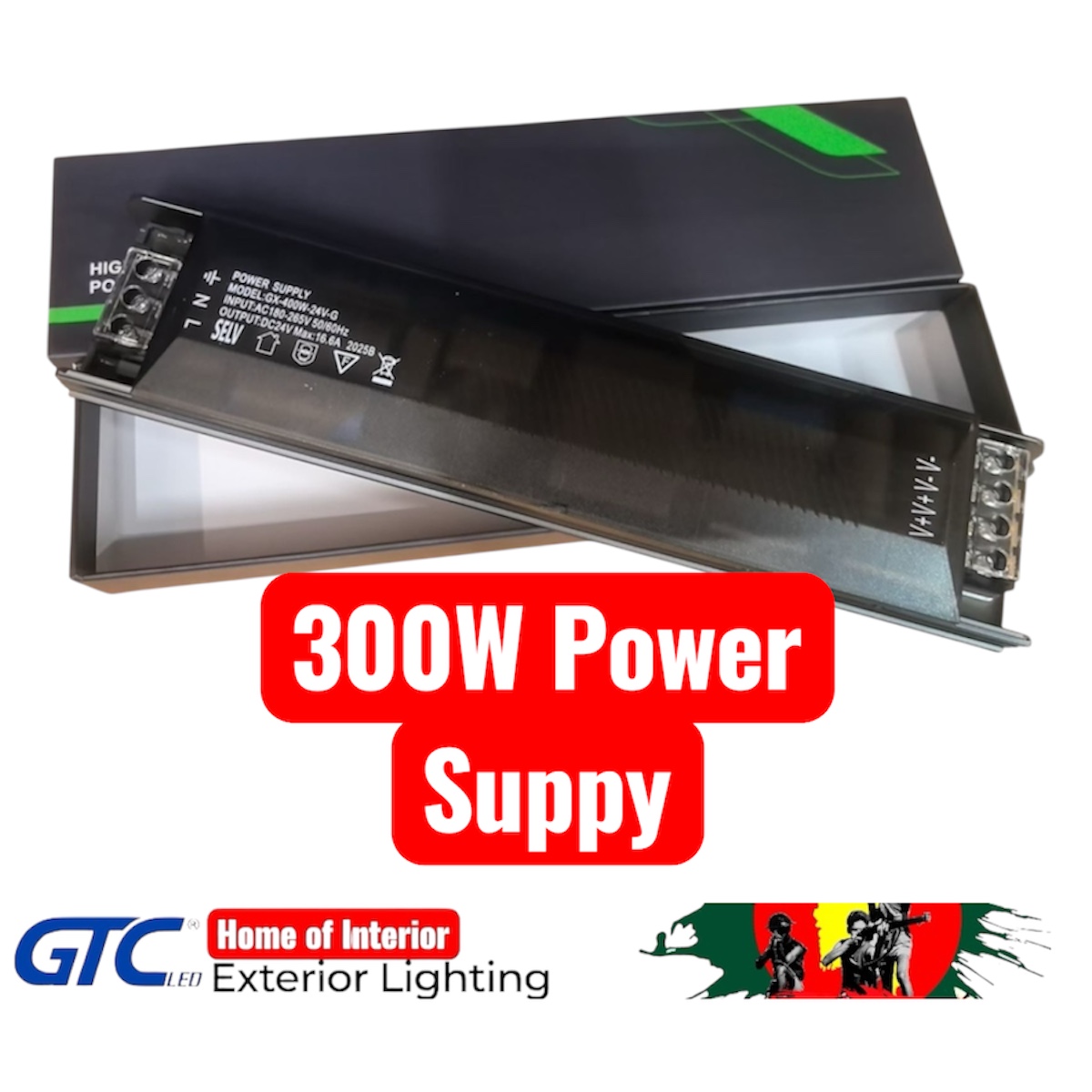 (image for) 300 Watt 24 Volt Power Supply