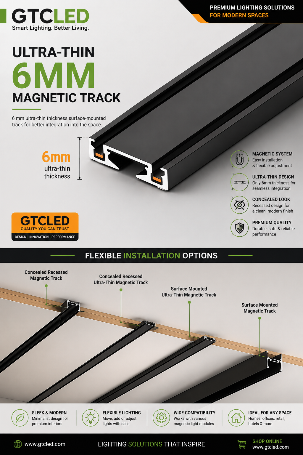 (image for) MT26 Ultra Slim Magnetic Track Channel